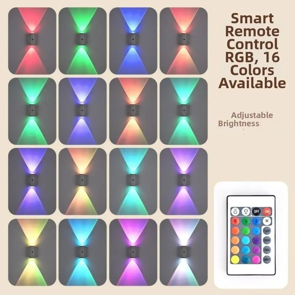 16-Color RGB Motion Sensor Wall Lamp | Rechargeable Night Light