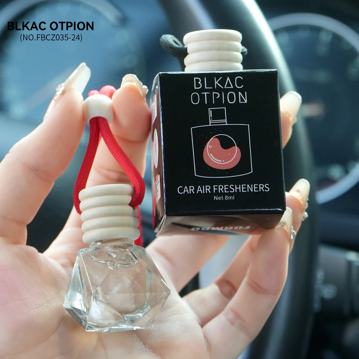 FORMBO Hanging Rope Car Air Freshener – Lasting Scent Car Air Freshener Oasis Select 035 BLKAC OTPION