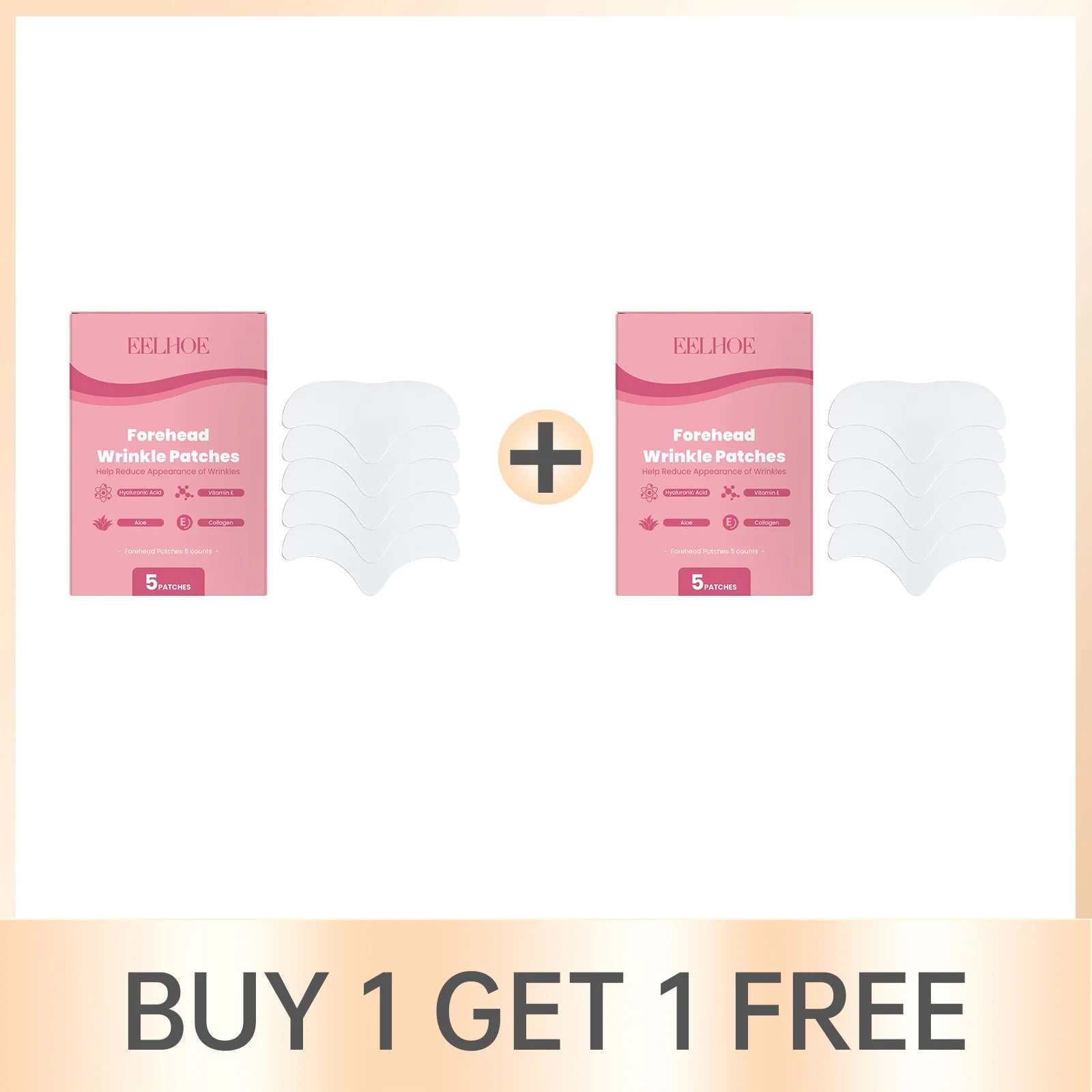 Eelhoe Forehead Care Patch – Anti-Wrinkle & Moisturizing 5pc Forehead Care Patch Oasis Select 2 boxes