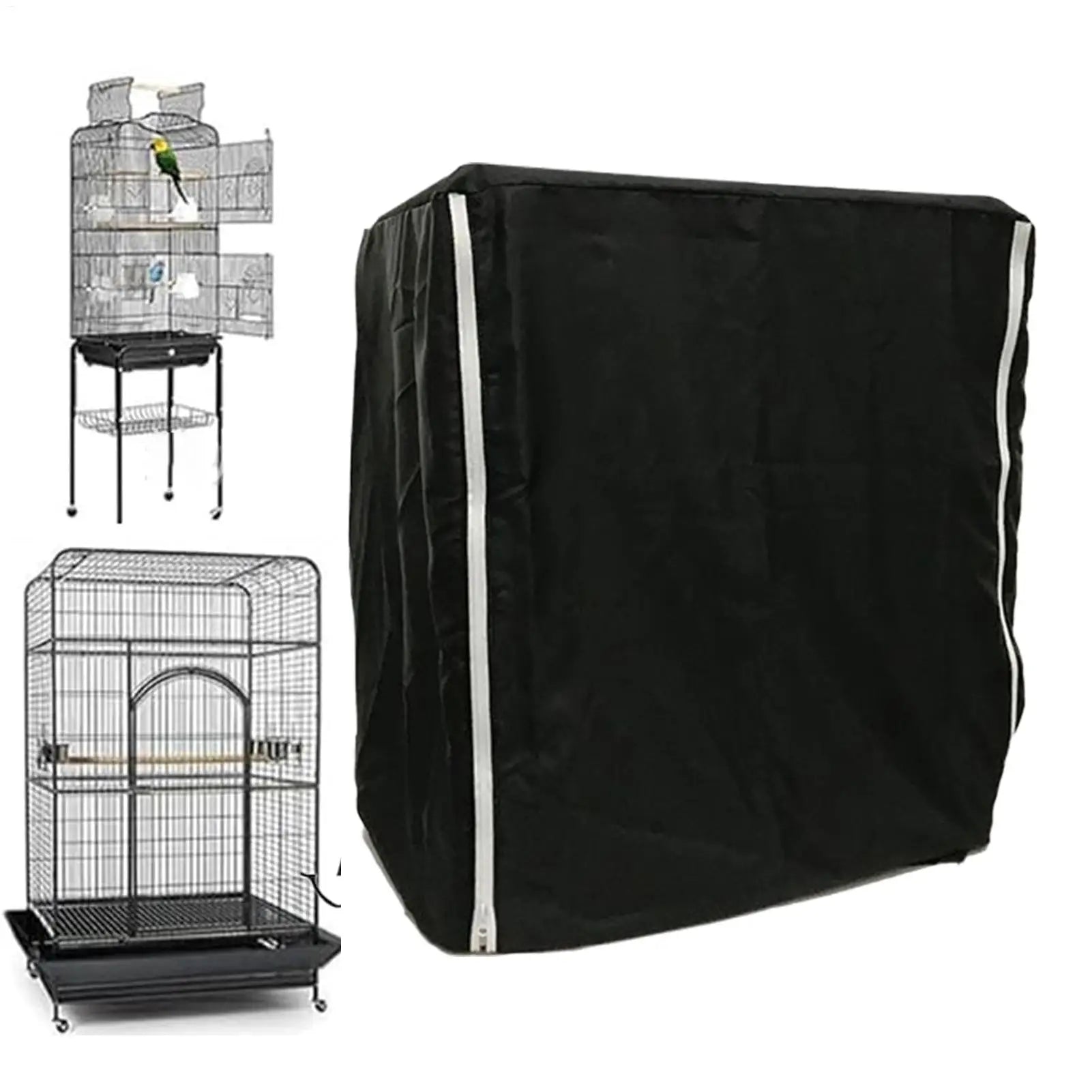 Bird Cage Covers for Night Windproof Light-Proof Large Crate Cover Parakeet Parrot Animal Crate Guard Light-Blocking &Ventilated Oasis Select
