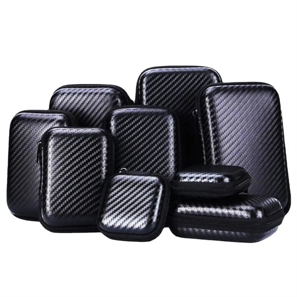 Portable Phone Charger Zipper Bag EVA Protection Case Hard Disk Data Cable Headphone Storage Pocket Pouch Travel Storage Box Oasis Select