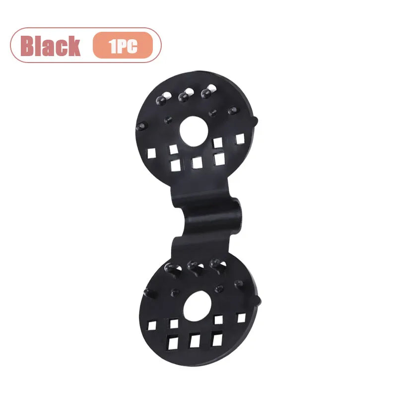 Reusable Sun Shade Clips Black Mesh Grip for Outdoor Canopy Garden Net Quick Easy Installation Wind Resistant Fasteners Oasis Select Black-1PC