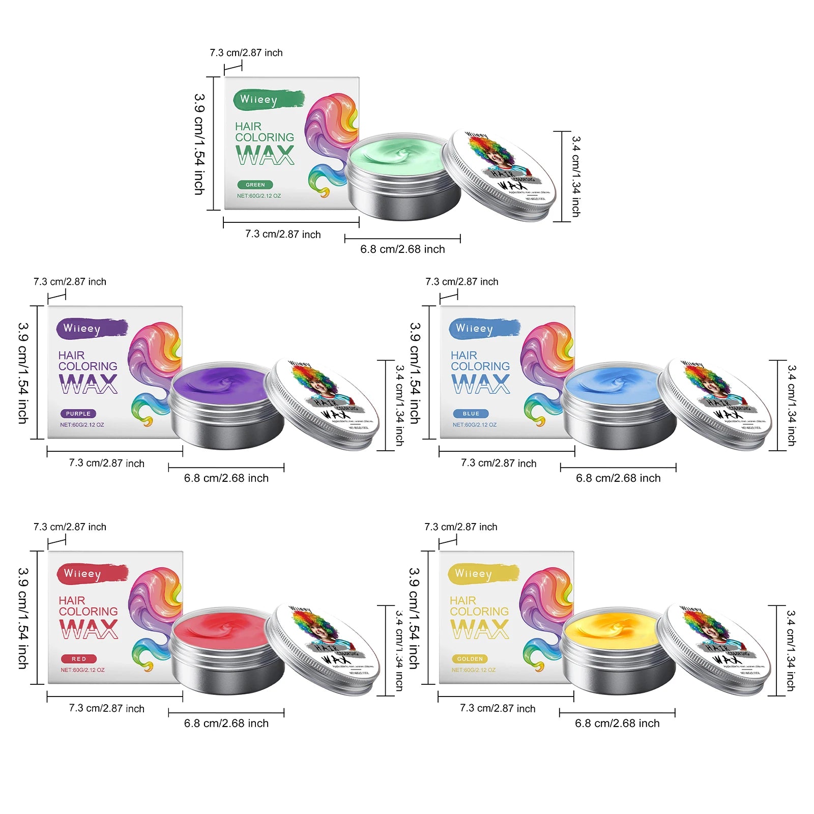 Toddler Temporary Hair Color & Styling Gel - Firm Hold, Gentle Formula, Hair-Friendly, Perfect for Party & Dress-Up Oasis Select