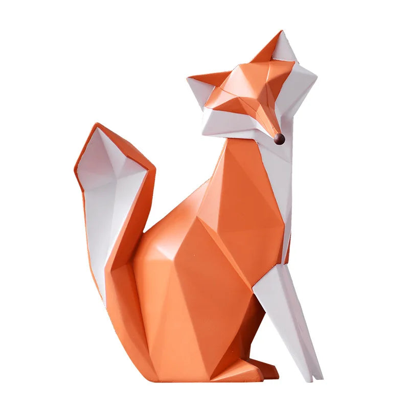 Simple Fox Light Luxury Baubles Modern Simple Home Decoration Resin Crafts Room Animal Table Decoration Oasis Select