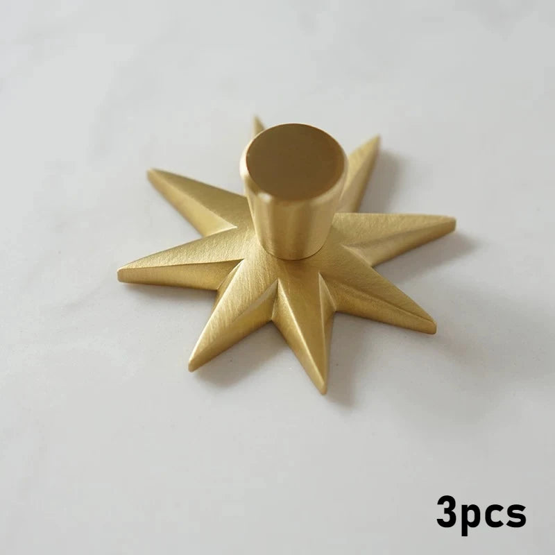 Brass Furniture Golden Polka Dot Door Solid Pure Copper Light Luxury French Wardrobe Door Copper Drawer Cabinet Handle Oasis Select Cone shaped handle 3pcs
