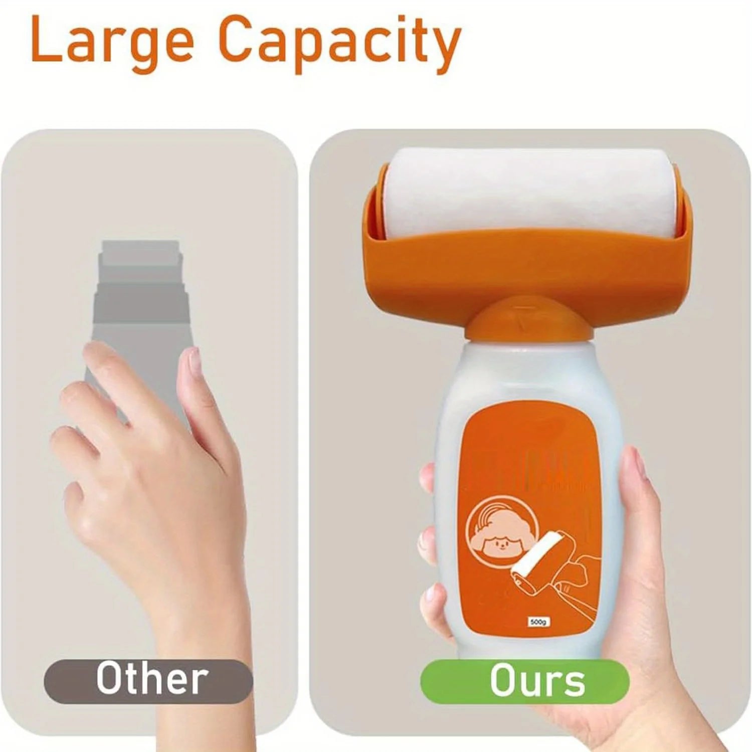 1PC 4-inch paint roller brush with 16.91 ounce storage, plastic paint roller (no paint) Oasis Select