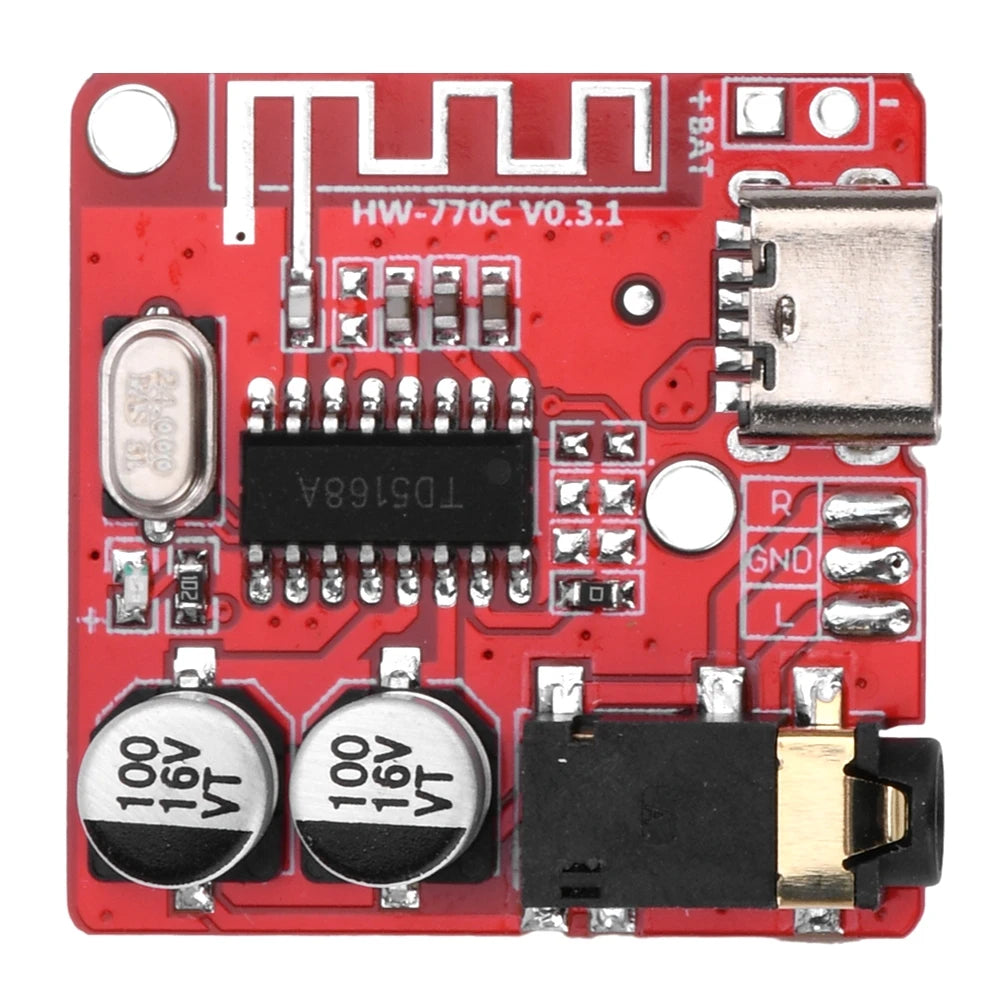 1PCS DIY Bluetooth Audio Receiver Board Bluetooth 5.1 MP3 Lossless Decoder Board Wireless Stereo Music Module DC3.7-5V Oasis Select