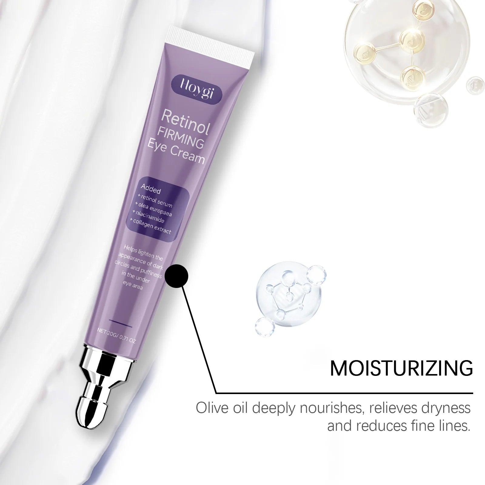 Hoygi Retinol Eye Cream – Dark Circles, Puffiness & Fine Lines
