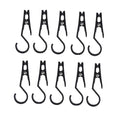 5/10Pcs Outdoor Multi-Purpose Tent Tarp Clip Hook with Secure Grip For Camping Tarp Lights Pot Hat clothes Gear Hanging Oasis Select black10