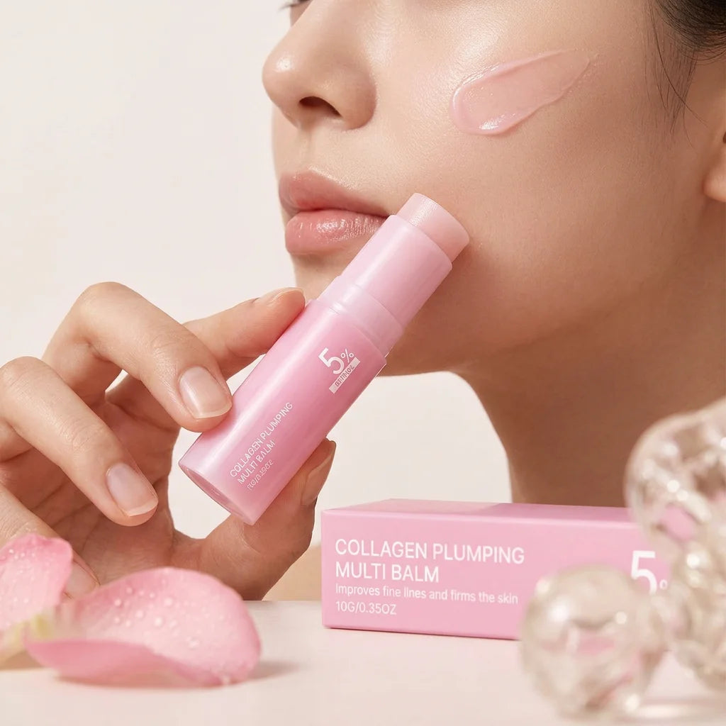 5% Retinol Collagen Plumping Multi Balm All-In-One Moisturizer Lasting Glowing Enhance Skin Elasticity Anti Wrinkle Balm Stick Oasis Select