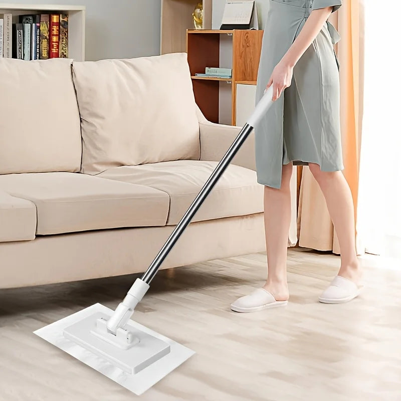 11 Piece Automatic Mop System,No Manual Operation Required,One Click Cloth Replacement Function, Including 10 Replacement Cloths Oasis Select