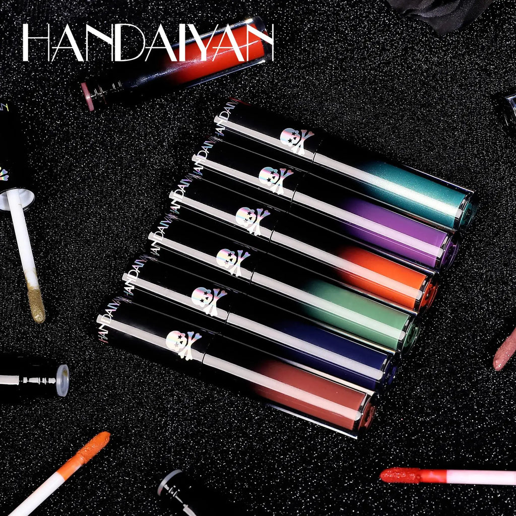 Handaiyan Matte Vampire Lip Gloss – Black & Purple Waterproof