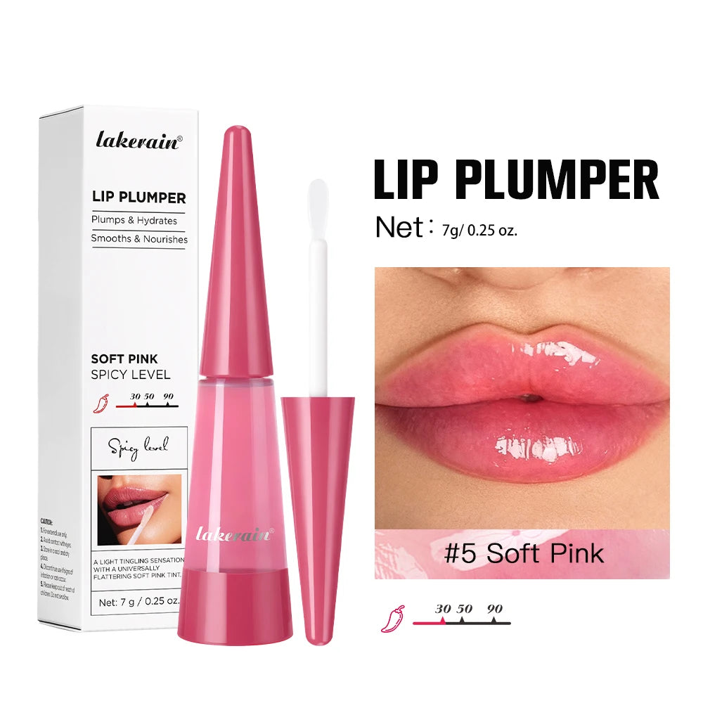 Lip Plumper Reedle Shot Plumping Serum Moisturizing Anti-Wrinkle Lip Gloss Transparent Plump Sexy Lips Care Korean Cosmetics Oasis Select 5 Soft Pink