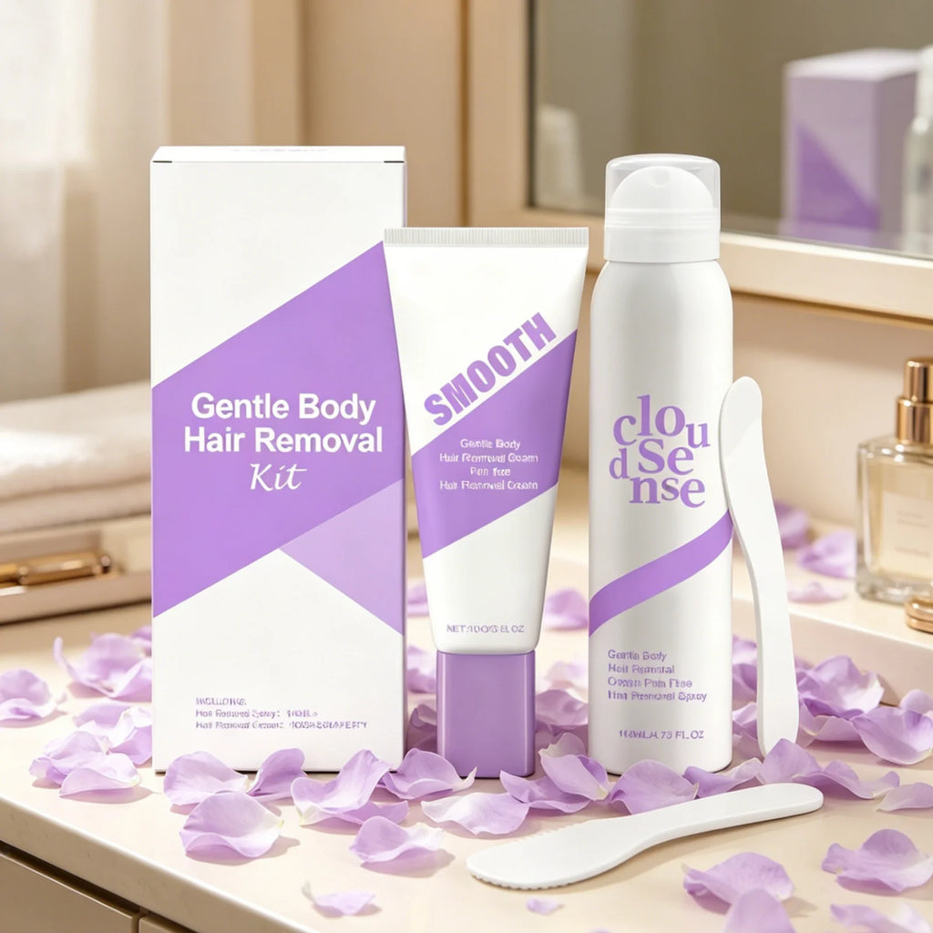 Gentle Body Hair Removal Cream Kit – Moisturizing & Soothing Hair Removal Cream Oasis Select