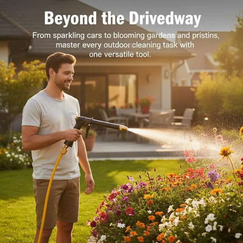 High Pressure Water Hose Nozzle, Booster Design With 3 Spray Modes, Adjustable Water Sprayer For Car Washing Home Daily Cleaning Oasis Select Default Title