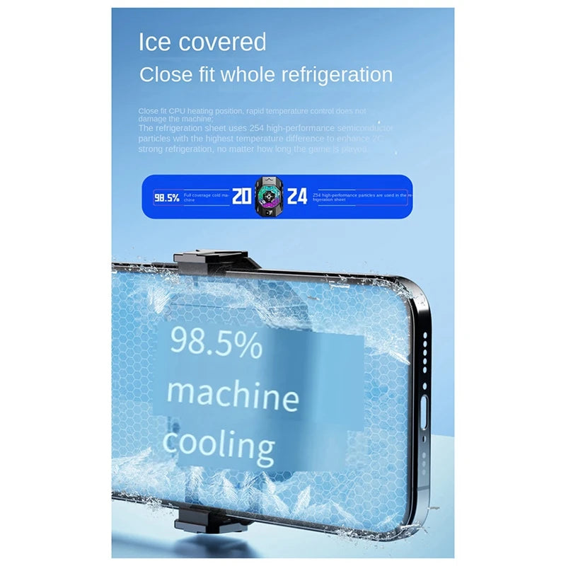 WISH SL31 Mobile Phone Cooler Cooling Fan Radiator TEC Adjustable Semiconductor Refrigeration Game Cooler For Cellphones Oasis Select
