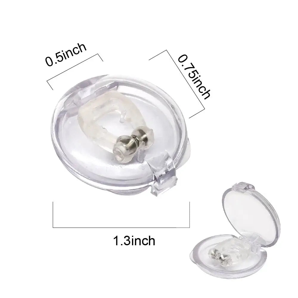 Silicone Magnetic Nose Clip – Anti-Snoring Sleep Aid with Case Anti-Snoring Nose Clip Oasis Select No Box 10P