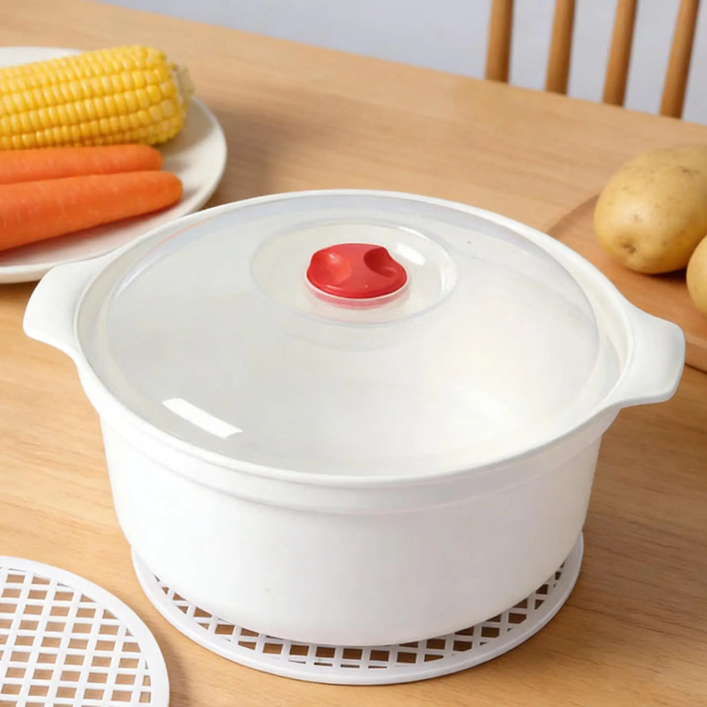 Microwave Oven Special Box Heated Soup Pot Rice Steamed Hot Steamed Buns With Lid Steamer Food Grade Kitchen Gadgets Tool Oasis Select