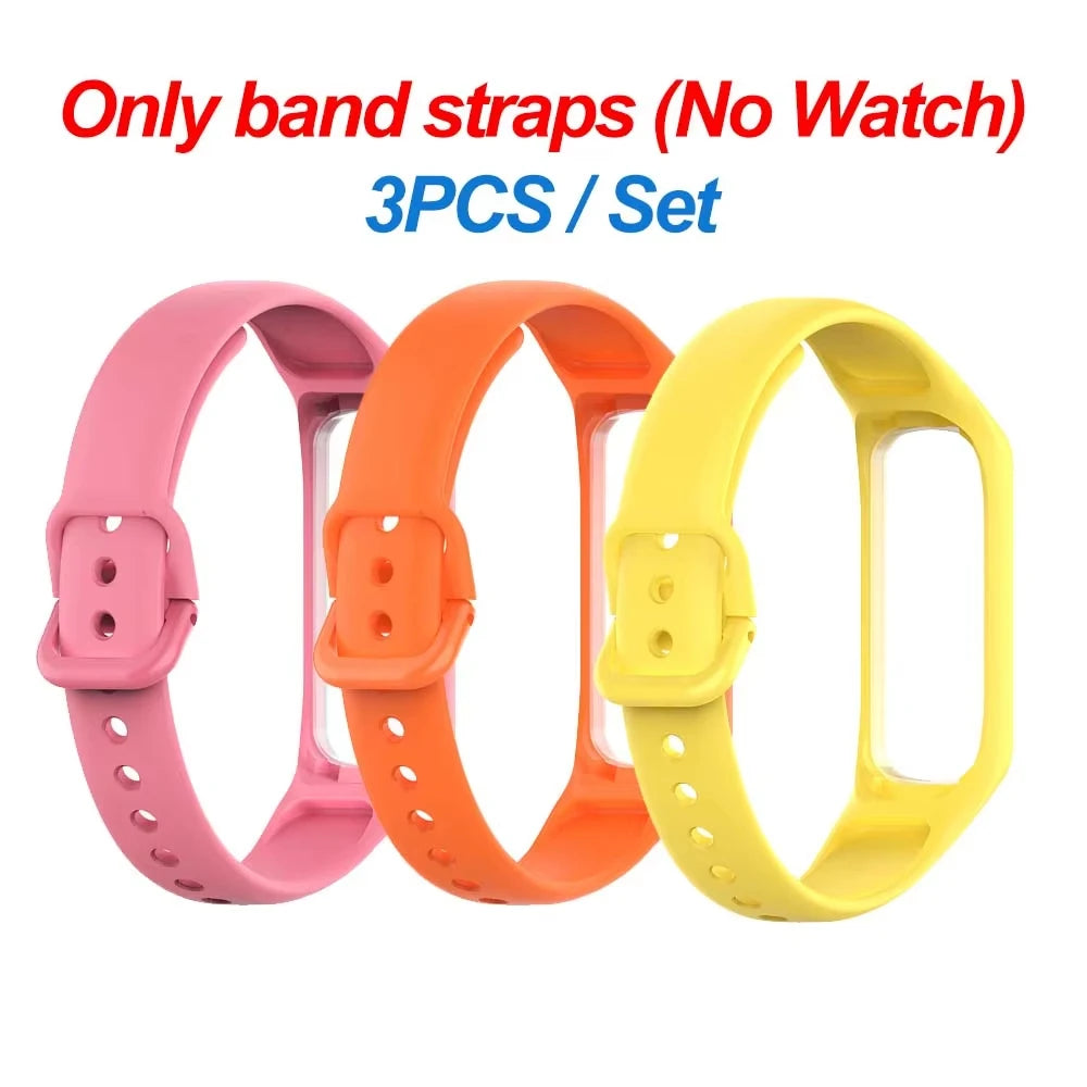 Silicone Band Strap for Samsung Galaxy Fit 2 SM-R220 Smartwatch Band Oasis Select 3PCS Color1