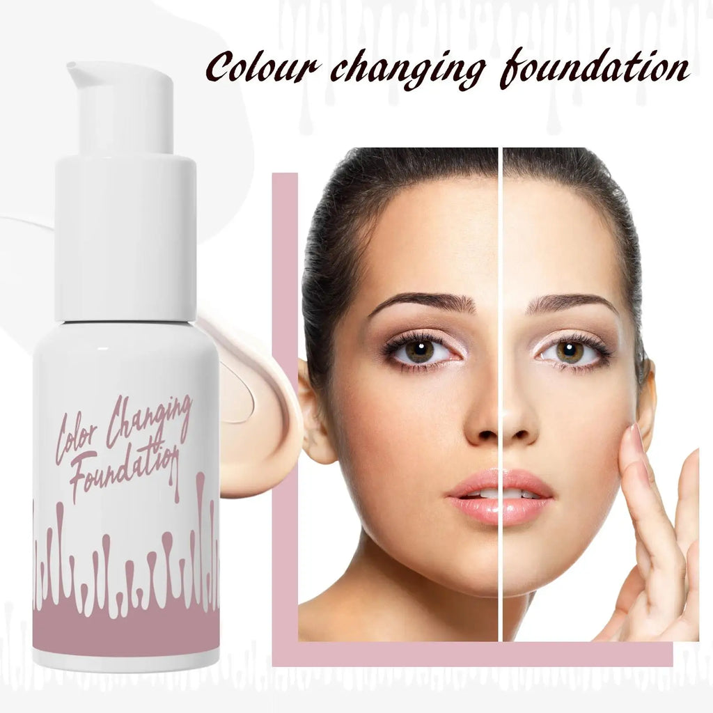 Temperature Changing Liquid Foundation Oil Control Brightening High Coverage Concealer Korean Base Makeup Long Lasting Oasis Select