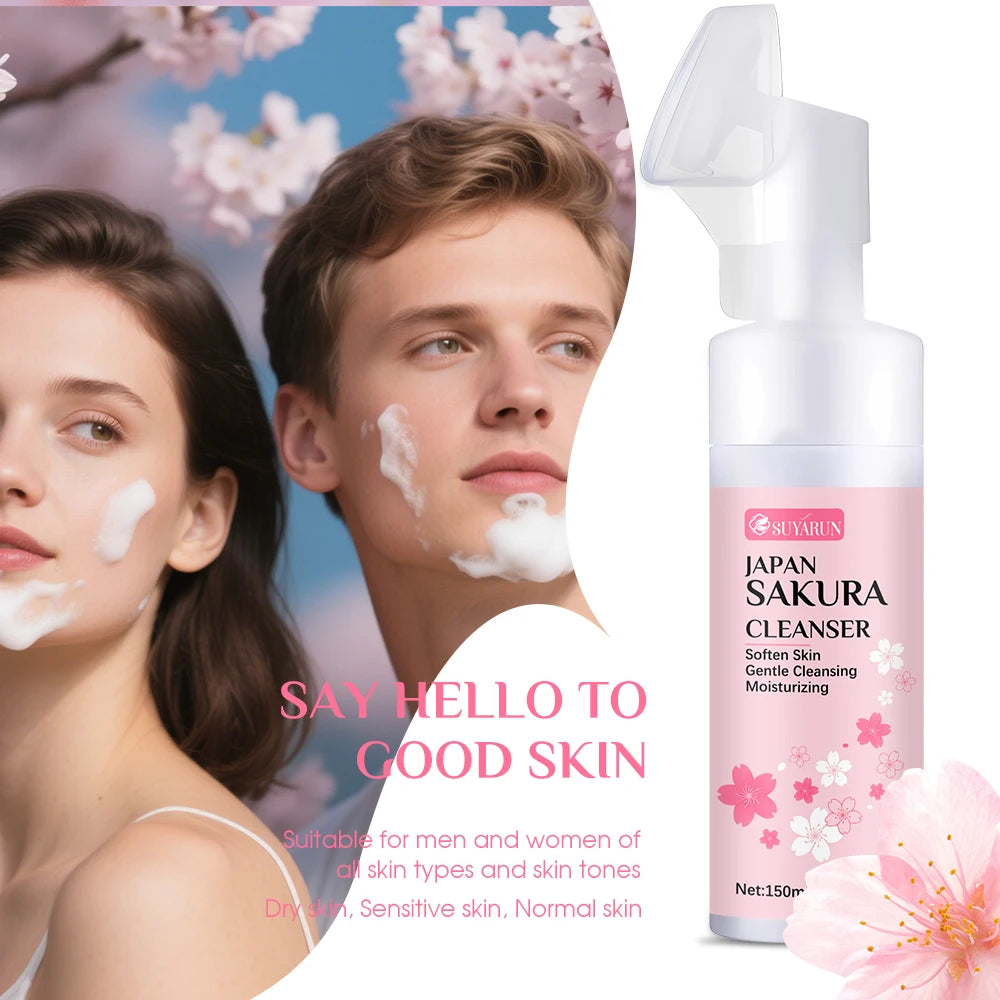 SUYARUN Sakura Face Wash – Brightening Hydrating Cleanser Facial Cleanser Oasis Select
