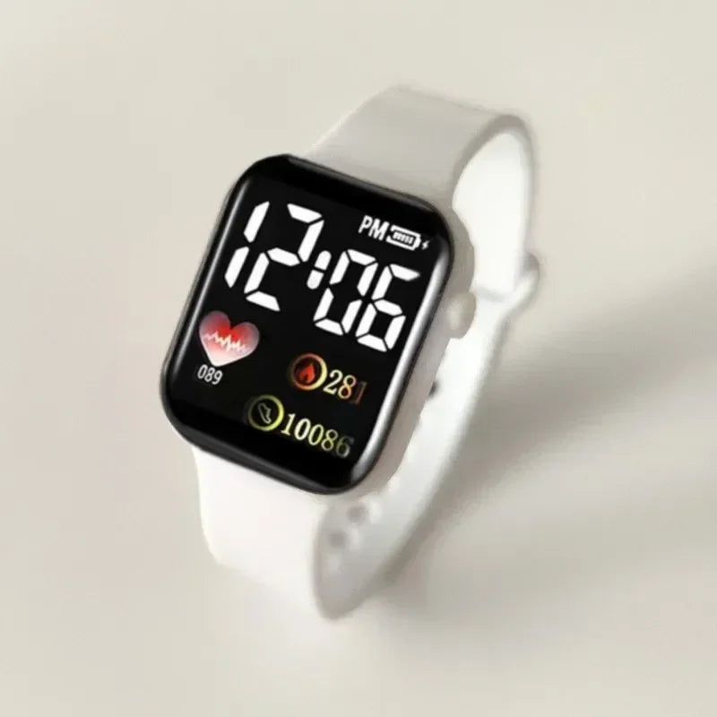 MOONBIFFY LED Digital Sports Watch – Waterproof Square Dial