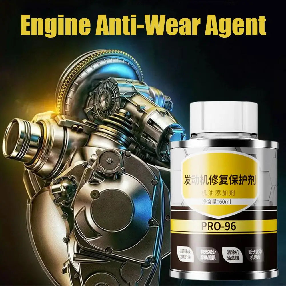 Engine Repair Additive 60ml Cars Engine Anti-Wear Protective Oil Safe Gentle Vehicle Care Cleaner Supplies for Sedans Trucks Oasis Select