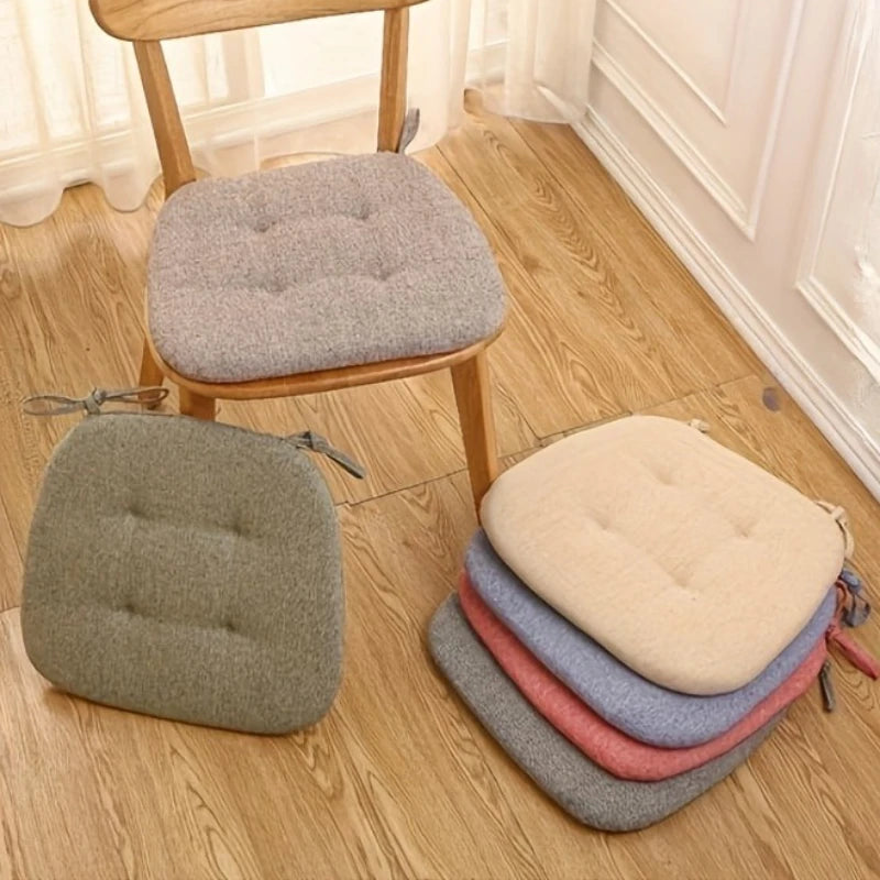 Universal Horseshoe Shape Dining Chair Cushion Thickened Keep Warm Cotton Linen Seat Pad Breathable All Season Home Use Oasis Select