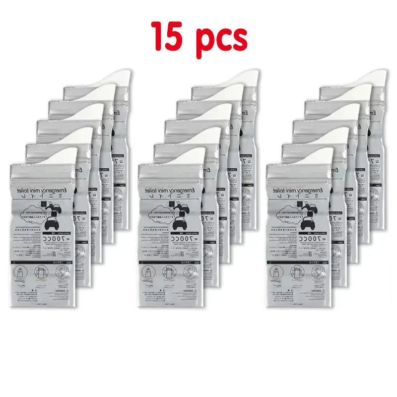 5-40pcs Outdoor Emergency Urinate Bags 700ml Easy Take Piss Bags Travel Mini Mobile Toilet For Baby Women Men Vomit Bag Oasis Select 15pcs
