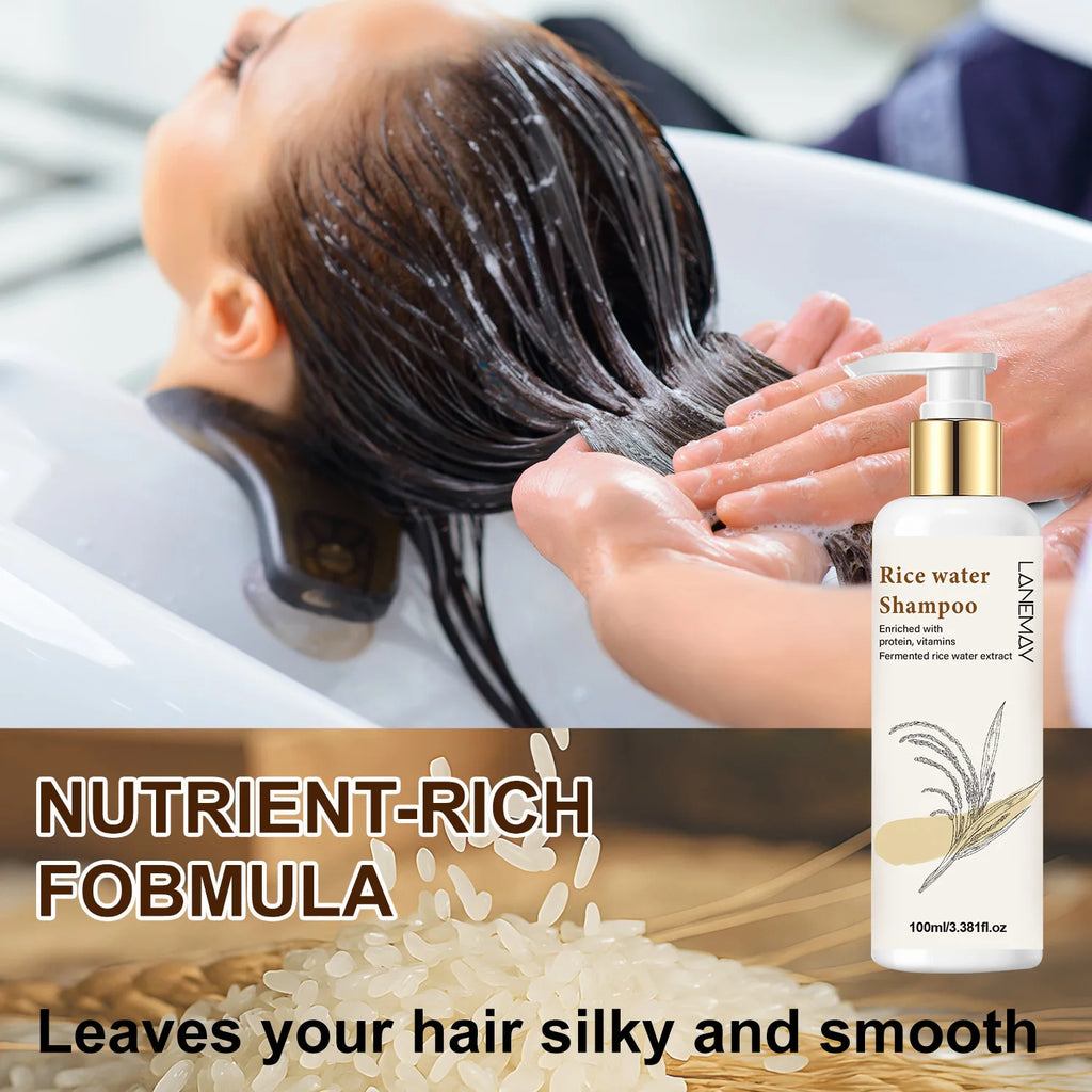 Lanemay Rice Water Shampoo – Hydrating & Softening 100ml