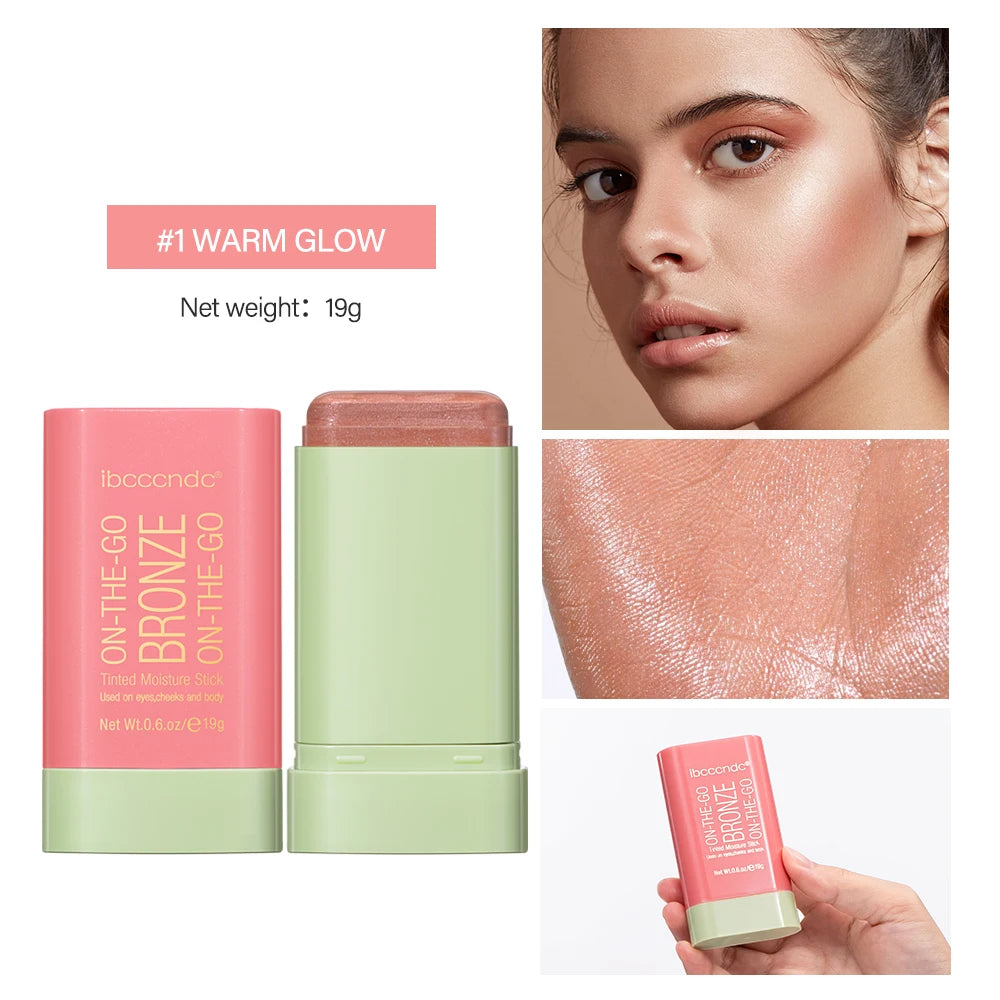 Contour Bronzer Eraser Stick Waterproof High Color Multi-purpose Use For Eyes Cheeks And Body Brightening Skin Tone Makeup Oasis Select 1Warm Glow