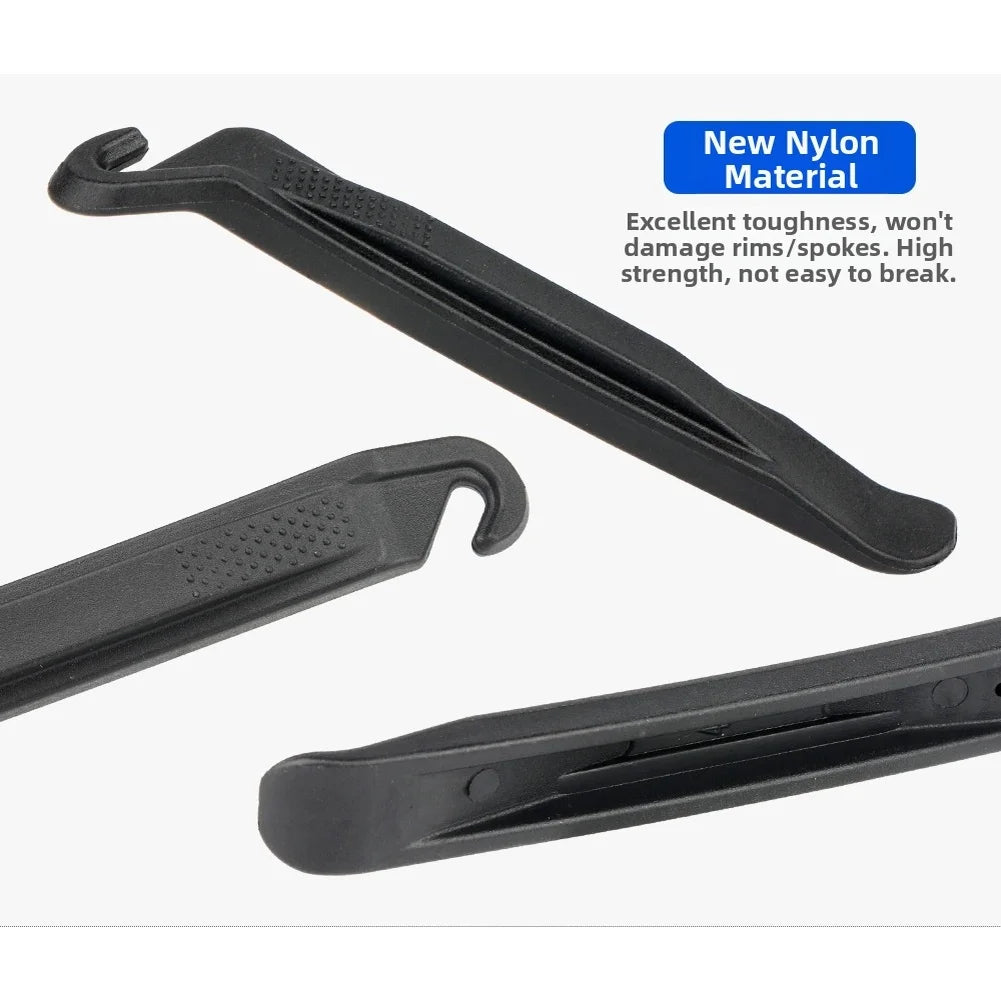 Nylon Bicycle Tire Lever Black 112mm With Spoke Hook For MTB Road Bike Tire Removal And Repair Tool Cycling Maintenance Oasis Select