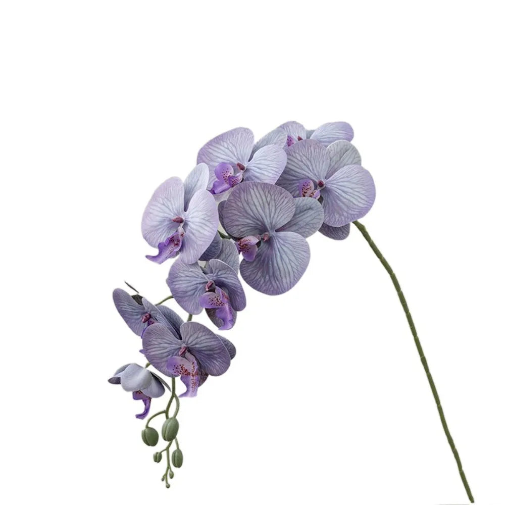 9-Head Artificial Phalaenopsis Orchid Branch | Real Touch Flowers