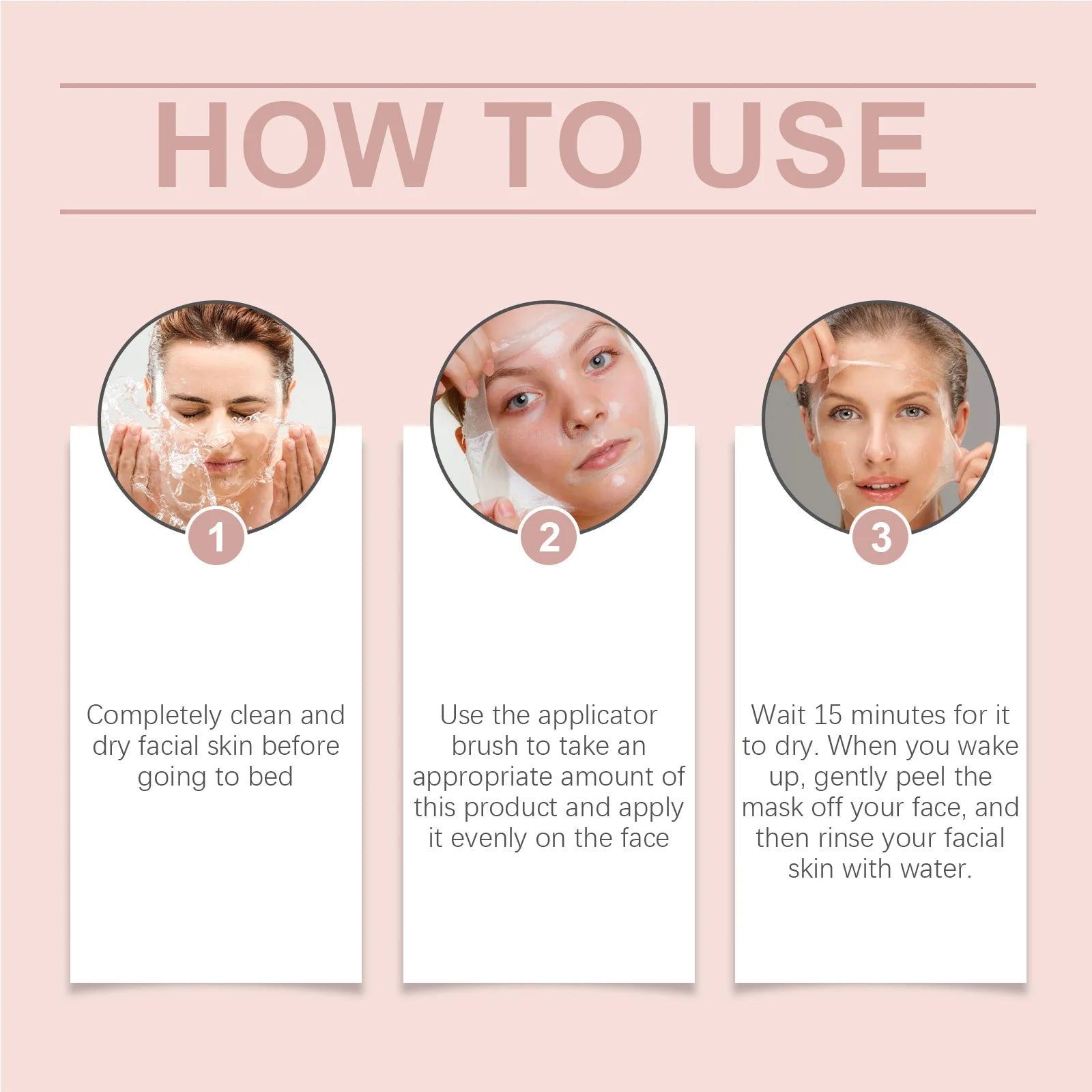 Collagen Overnight Wrapping Peel Off Facial Mask Set Korean Collagen Night Wrapping Mask Deeply Hydrates Night Care Mask Cream Oasis Select