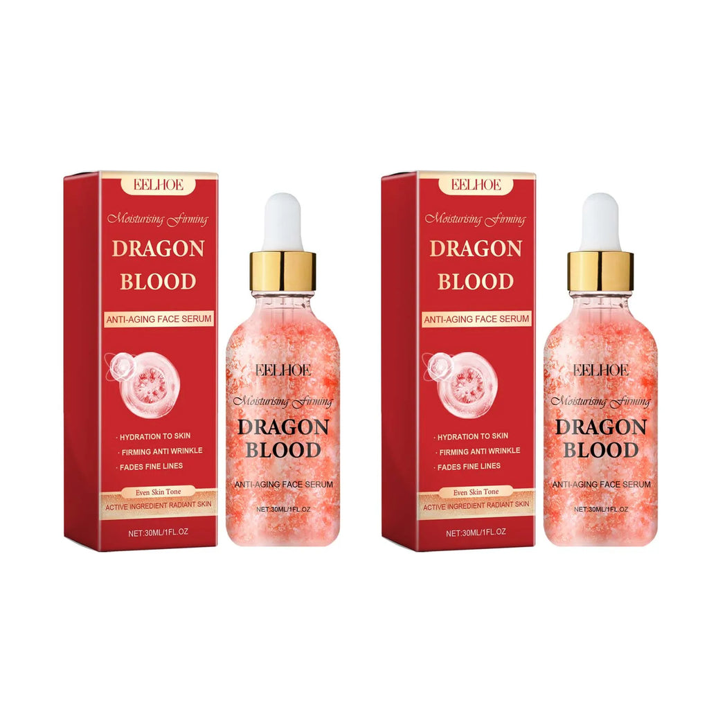 Dragon Blood Facial Serum Fade Fine Lines Lifting Firming Smooth Nourishing Brighten Face Skin Rejuvenation Essence Moisturizing Oasis Select 2 x 30ml Boxed