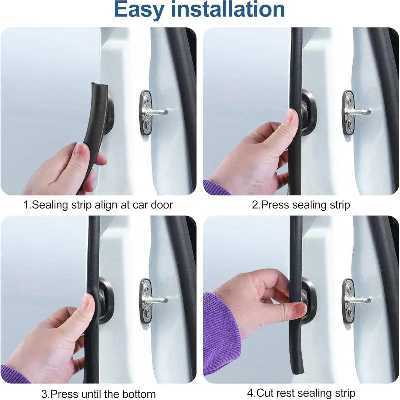 Weather Striping Trim Seal Durable Car Door Rubber Edge Trim Automotive Weather Stripping Edge Guard for Cars Trucks Oasis Select