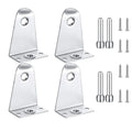 Metal Hold Down Brackets and Pins, Blind Brackets Blind Holder Replacements for Horizontal Blind Shades Window Oasis Select White