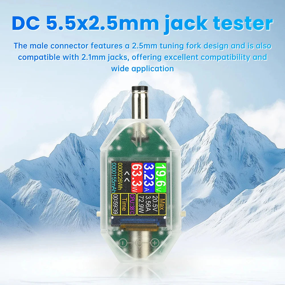 DT550 High-Precision Digital DC Voltage Current Power Meter Tester Universal DC 4.5-50V 0-6A Energy Capacity CPU Temp Monitor Oasis Select