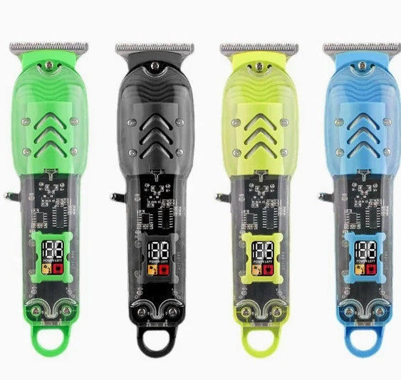 Professional Electric Hair Clipper for Men Transparent USB Rechargeable Body Trimmer Hair Cutting Machine Gift for Him Oasis Select