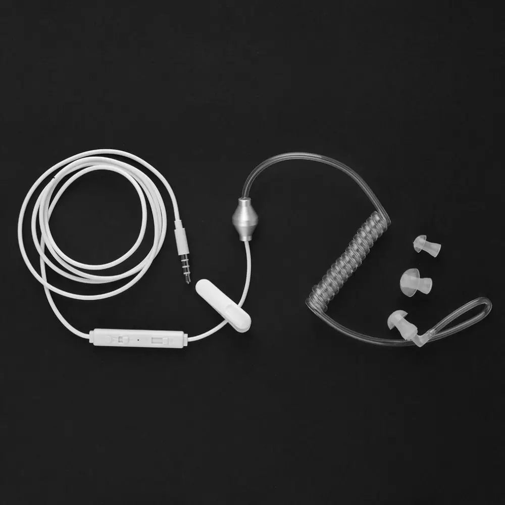 FBI Style Cool In-ear Headset Radiation Protection Earphone Monitor Earpiece Talkabout Mini Walkie Air Duct Earbuds Oasis Select