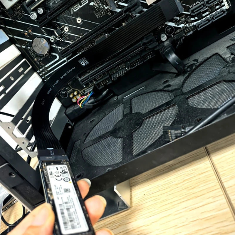 Dual Protocol PCIE4.0 M.2 M Key NVME Extension Cable Riser Card SSD Adapter For 2230 2242 2260 2280 M.2 PCI-e / M2 NGFF SATA SSD Oasis Select