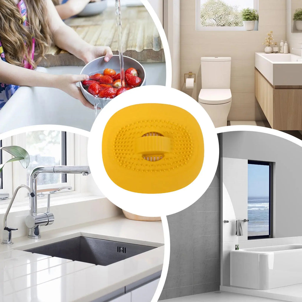 Sink Drain Strainer Hair Catcher Cover Drain filter shower drain protector sink drain filter hair plug kitchen accessories Oasis Select