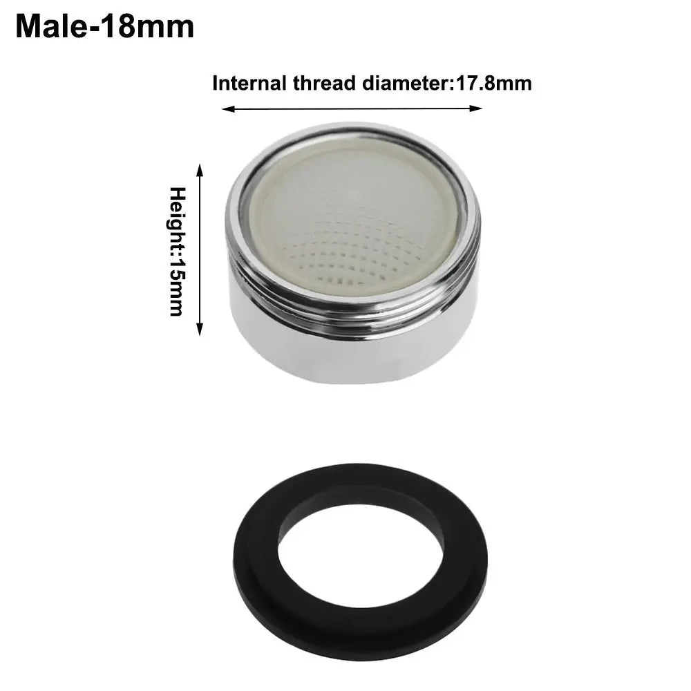 20/22/24/28mm Faucet Nozzle Filter Water Saving Tap Aerator Faucet Male Female Nozzle Spout End Diffuser Filter Oasis Select Male-18mm