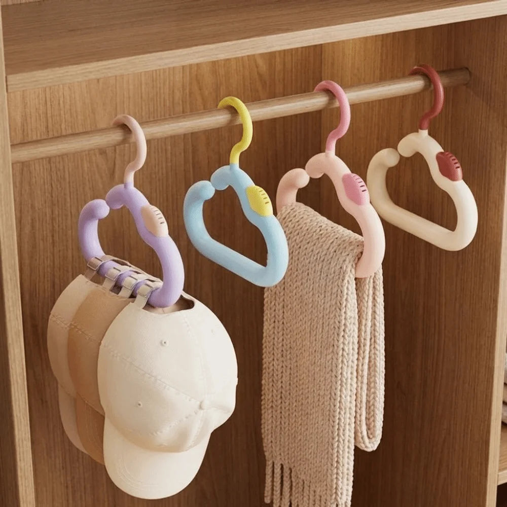 2-Pack Cloud Hook Hangers for Scarves, Hats & Ties | Anti-Slip