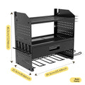 Drill Screwdriver Tool Storage Rack Wrench Pliers Hole Plate Finishing Rack Wall Tool Storage Rack Oasis Select black