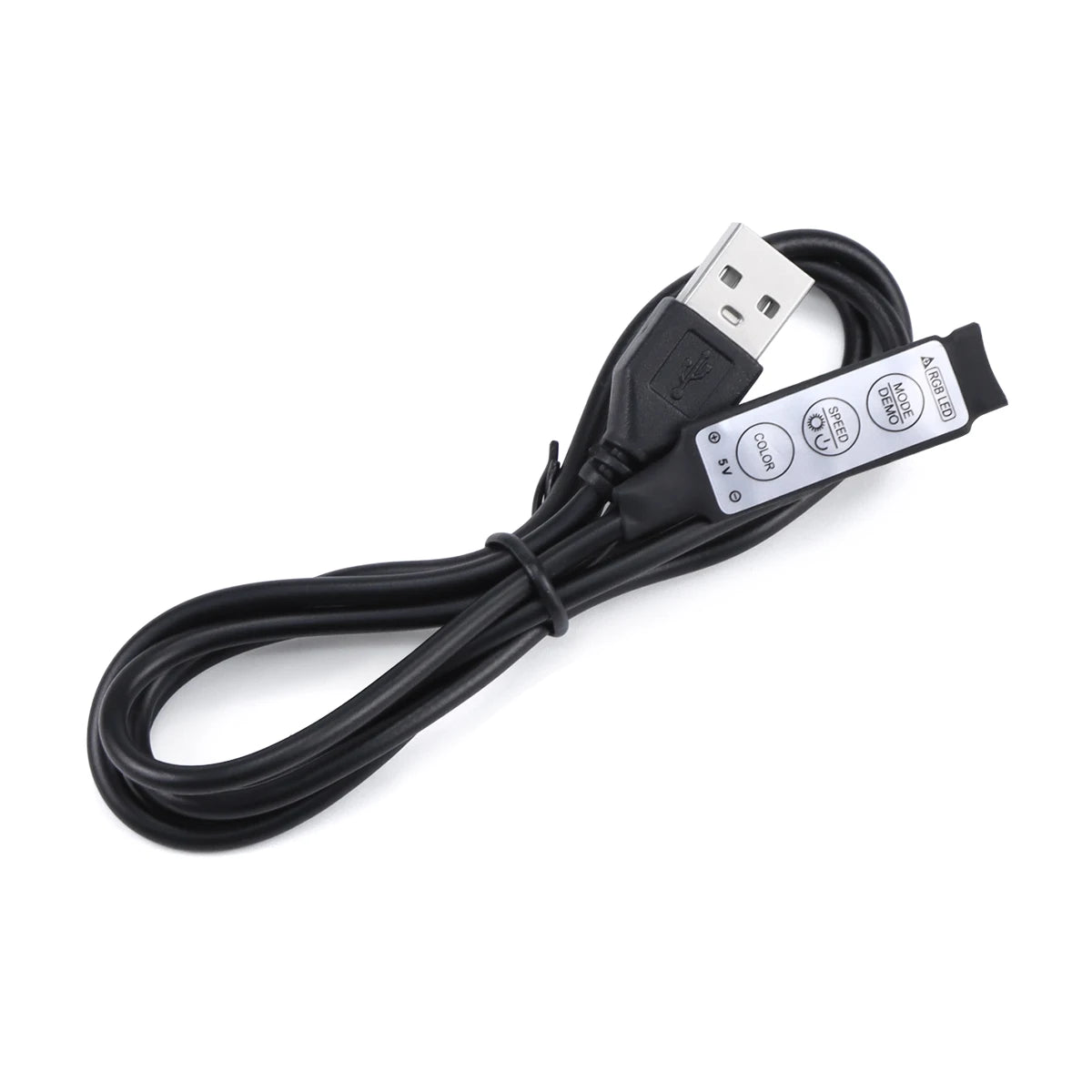 RGB Controller DC 5V USB Ports Connector Cable 4pin Line 3 Keys Dimmer for SMD 2835/5050/5630 LED Strip Lights Brightness Adjust Oasis Select