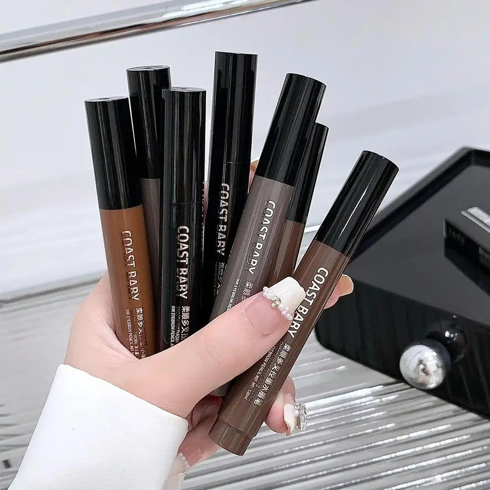 BIOAOUA 4-Pronged Waterproof Liquid Eyebrow Pencil – Long-Lasting Liquid Eyebrow Pencil Oasis Select