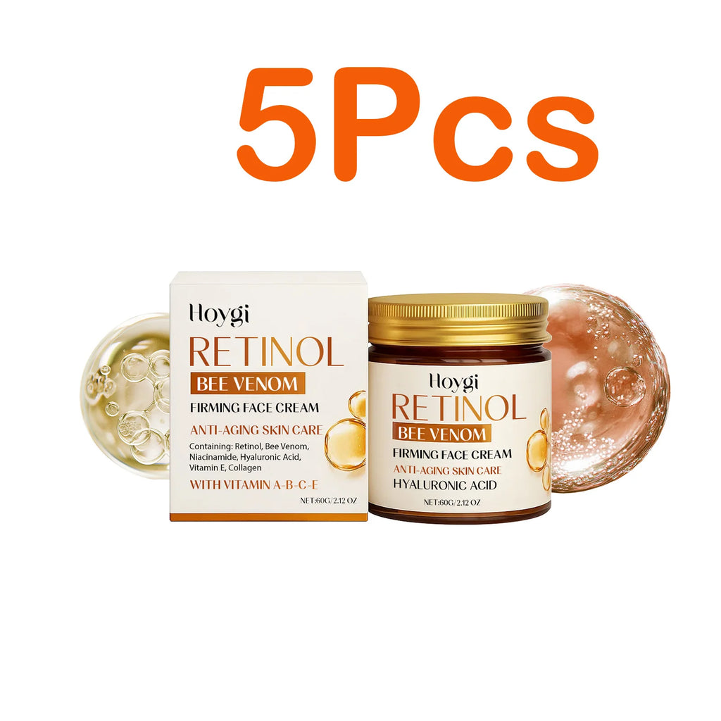 Hoygi Retinol & Bee Venom Anti-Aging Face Cream 60g Anti-Aging Face Cream Oasis Select 5 x 60g Boxed