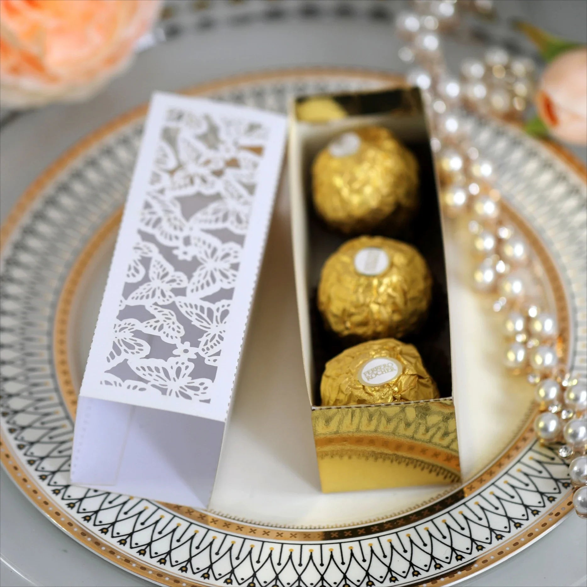 10Pcs EID Mubarak Candy Box Ramadan Kareem Candy Cookie Packing Box Muslim Islamic Festival Party Decoration Supplies Oasis Select