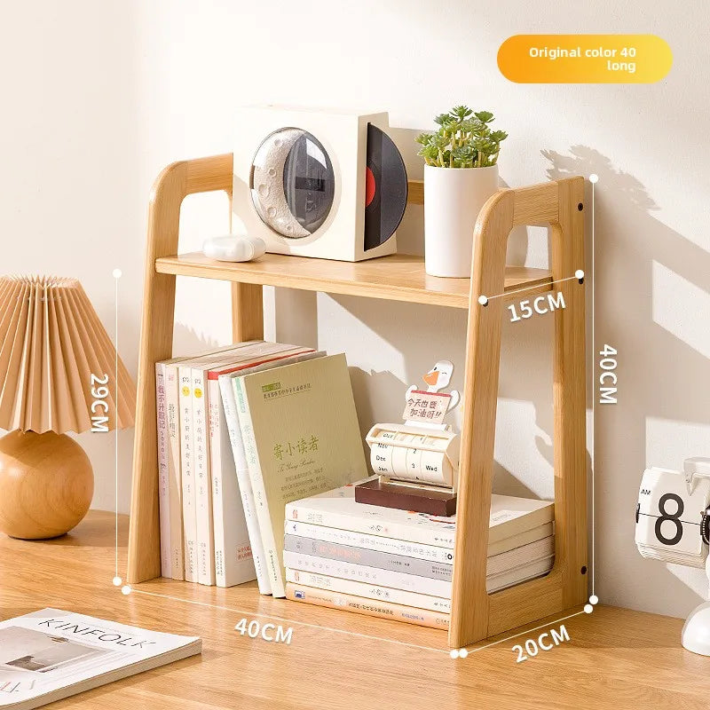 Multi-functional Desktop Cup Storage Shelf Office Table Finishing Dining Table Countertop Multi-layer Bookshelf Small Shelf Oasis Select Primary color A